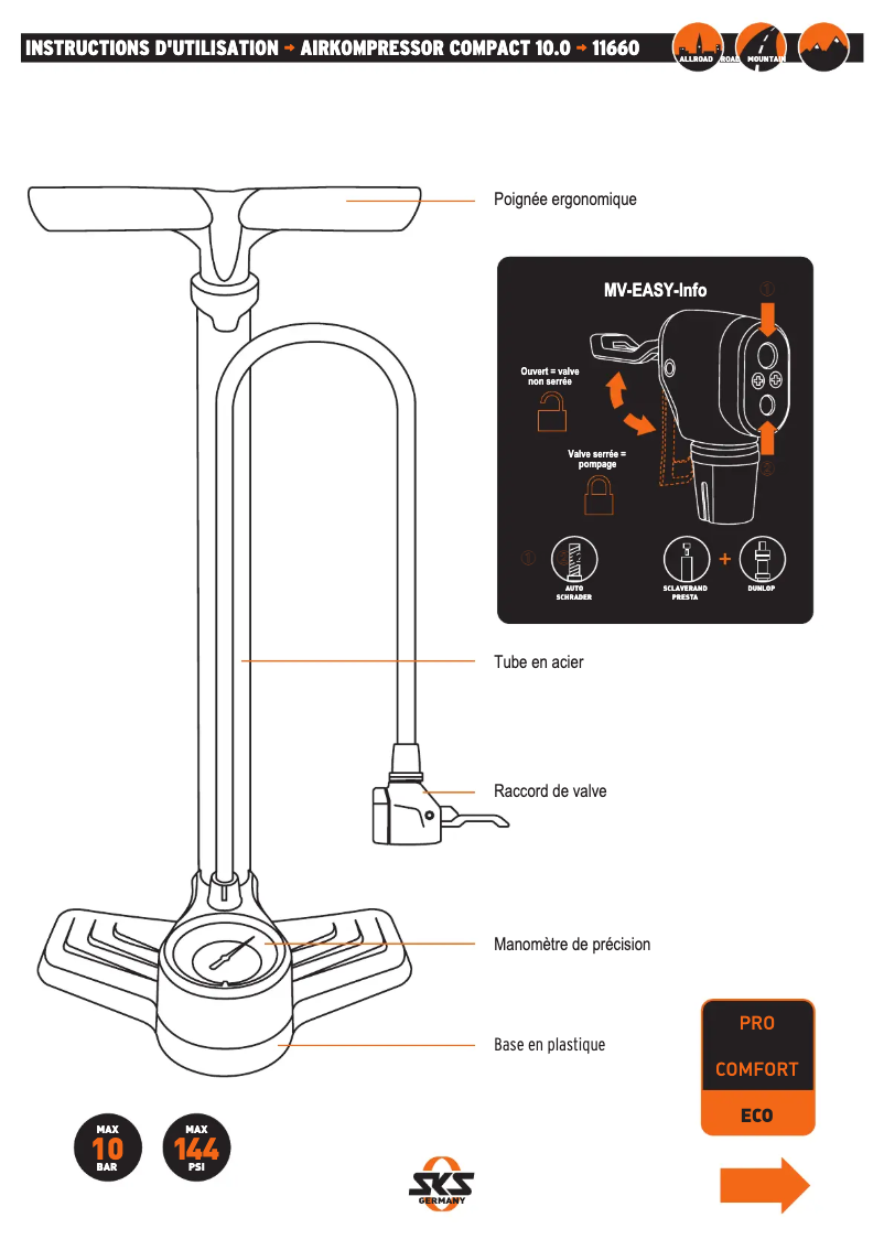 Image de la première page du manuel de l'appareil Airkompressor Compact 10.0