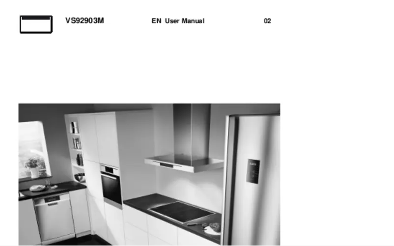 Image de la première page du manuel de l'appareil VS92903M