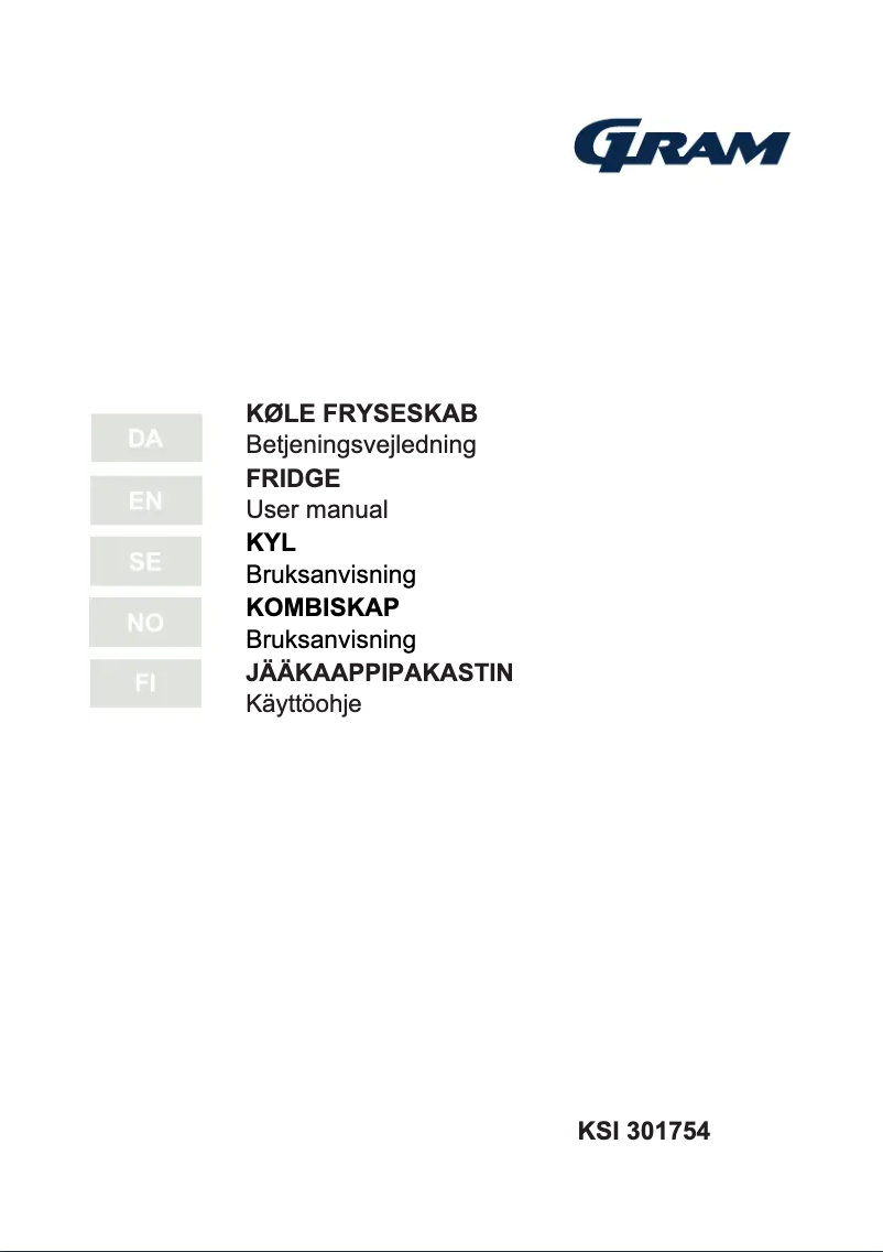 Page n°1 - Manuel utilisateur Gram KSI 301754
