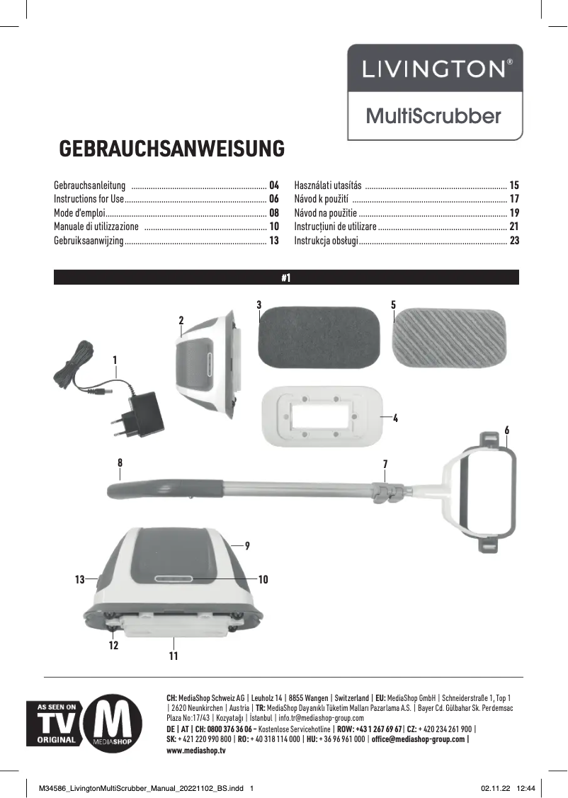 Página 1 del manual Manual de usuario Livington MultiScrubber