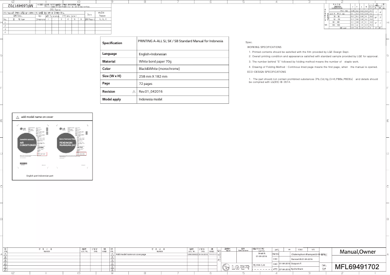 Página 1 del manual Manual de usuario LG E18CMV