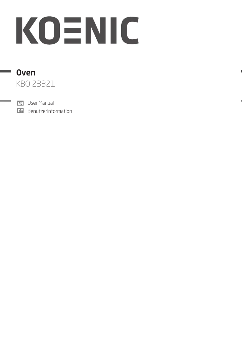 Page 1 de la notice Manuel utilisateur Koenic KBC 23311