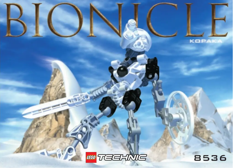 Page 1 de la notice Manuel utilisateur Lego Bionicle 8536