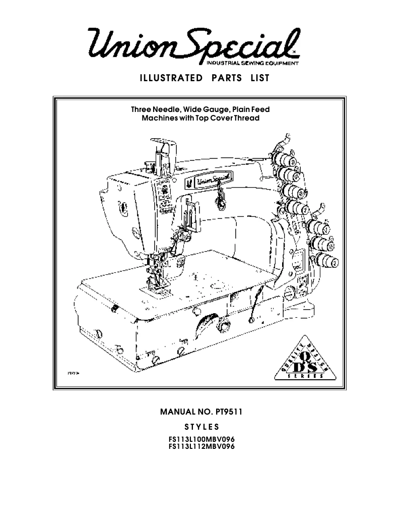 Page 1 de la notice Manuel utilisateur Union Special FS113L100MBV096