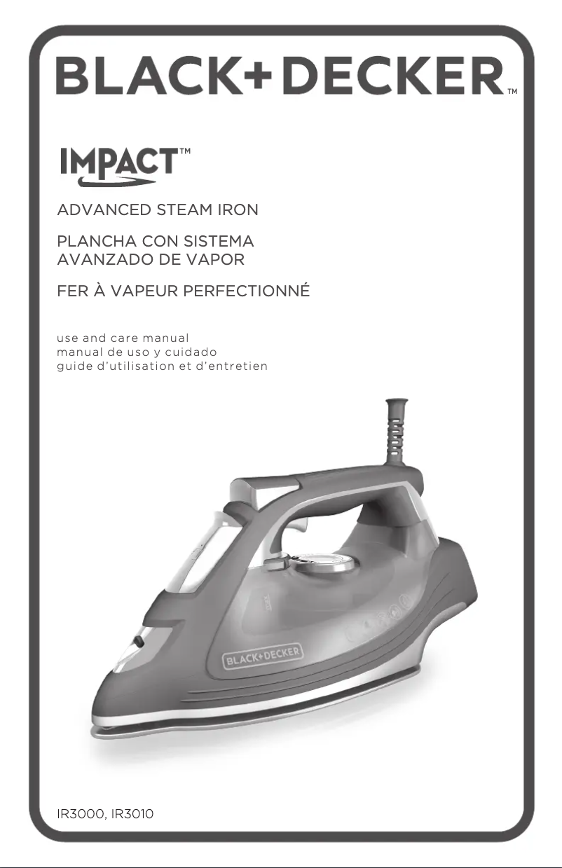 Page 1 de la notice Manuel utilisateur Black & Decker Impact IR3000