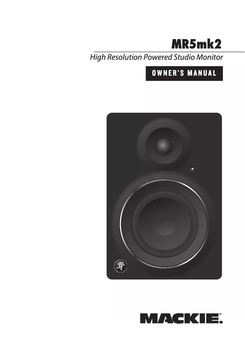 Image de la première page du manuel de l'appareil MR5mk2