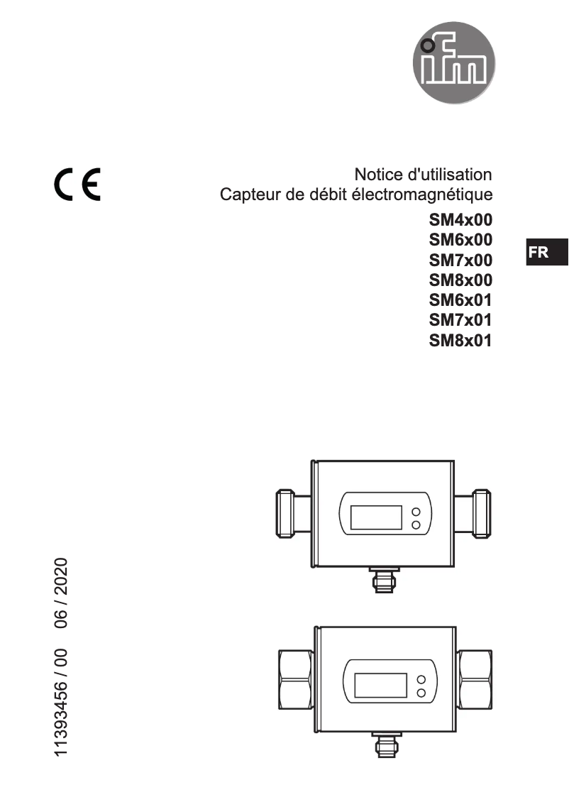Page 1 de la notice Manuel utilisateur IFM SM6000