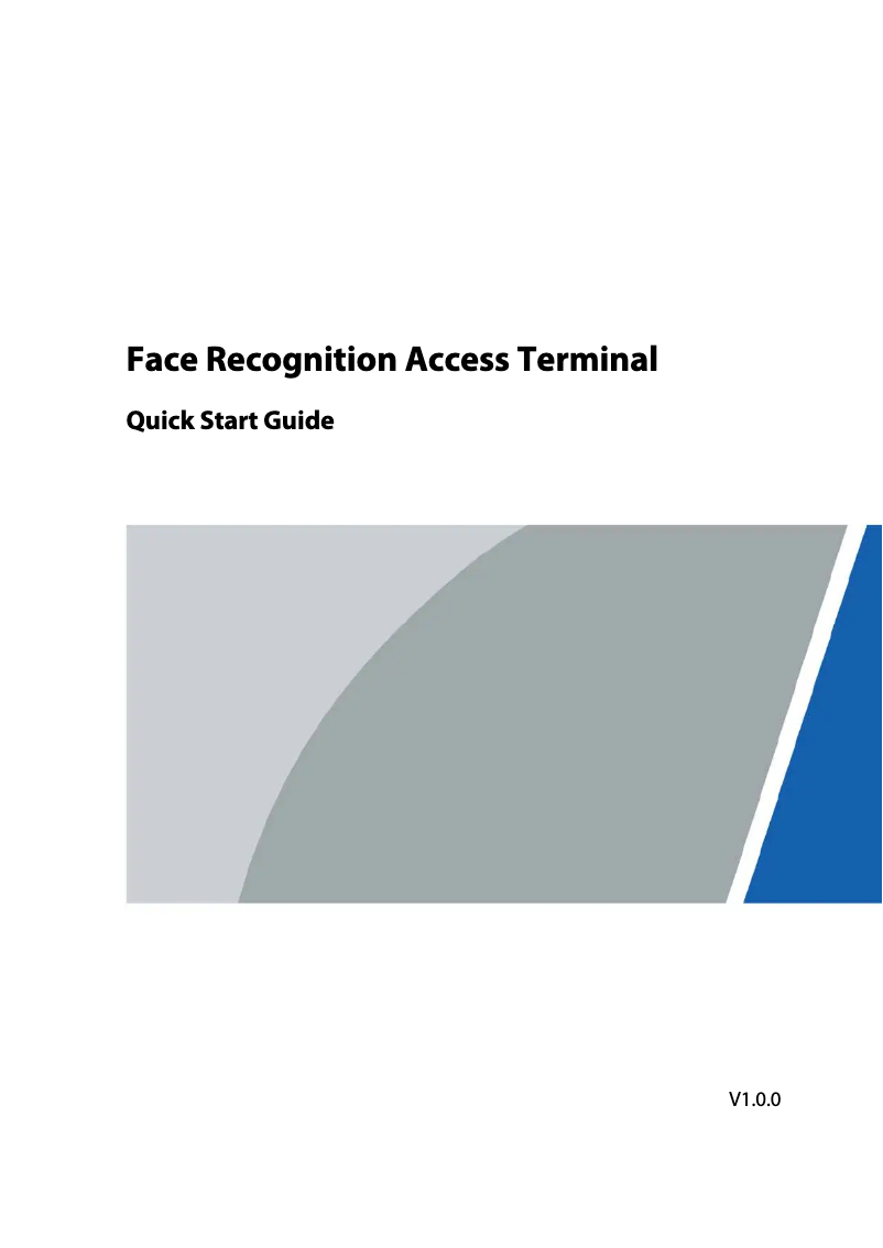 Page 1 de la notice Guide de démarrage rapide Dahua Technology ASI7223Y-A-V3