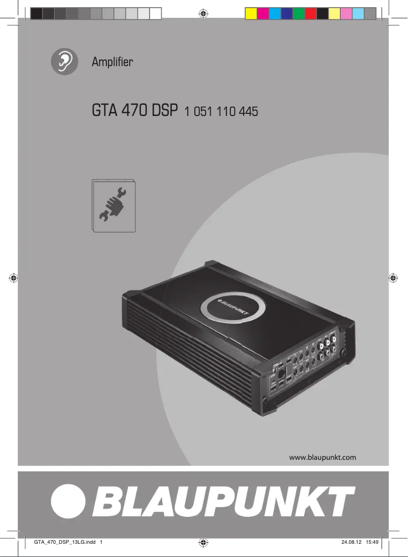 Page n°1 - Manuel utilisateur Blaupunkt GTA 470 DSP