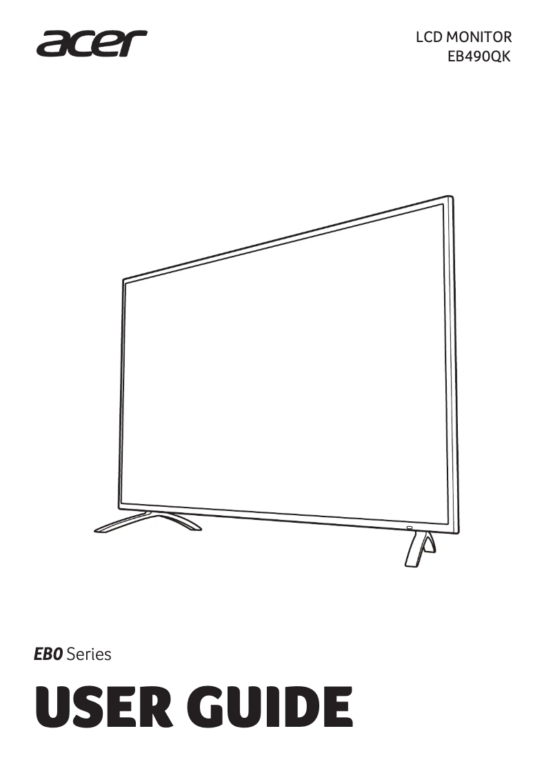 Imagen de la primera página del manual del dispositivo EB490QK