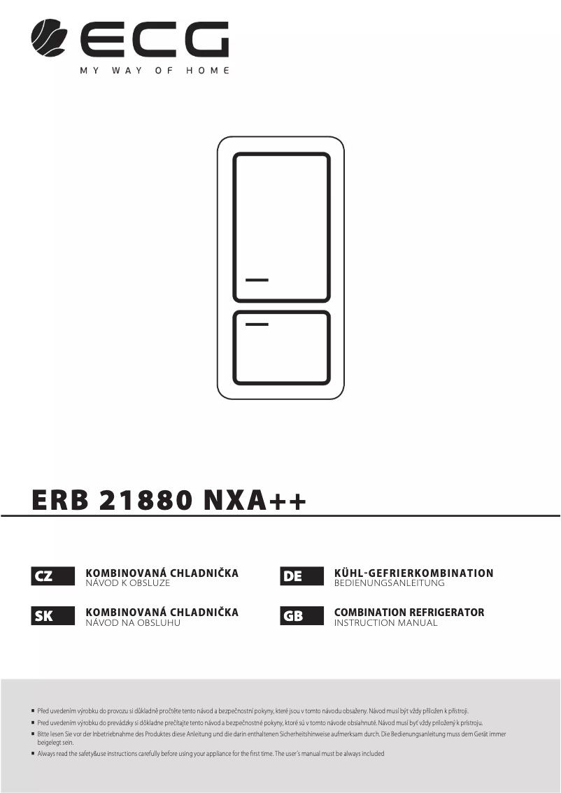 Page n°1 - Mode d'emploi ECG ERB 21880 NXA++