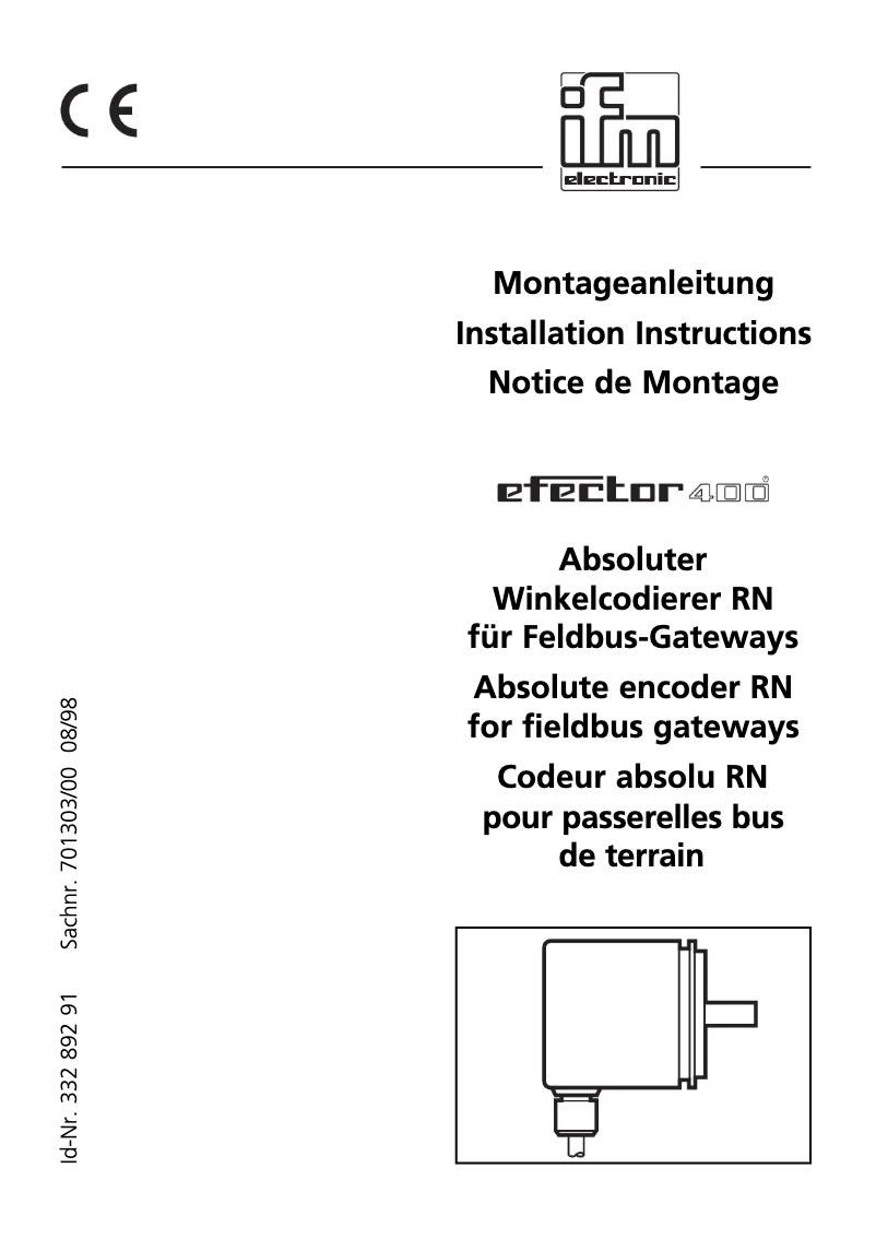 Image de la première page du manuel de l'appareil RN1202