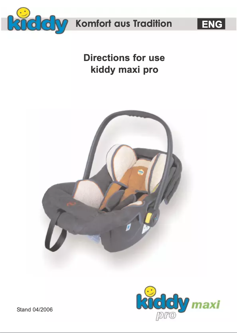 Page 1 de la notice Manuel utilisateur kiddy Maxi Pro