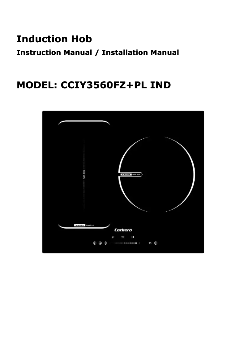 Page 1 de la notice Manuel utilisateur Corbero CCIY3560FZ