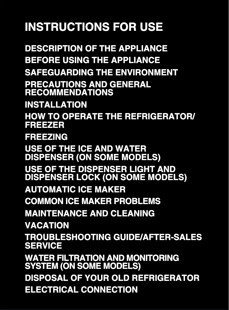 Page 1 de la notice Manuel utilisateur Smeg FA550XBI