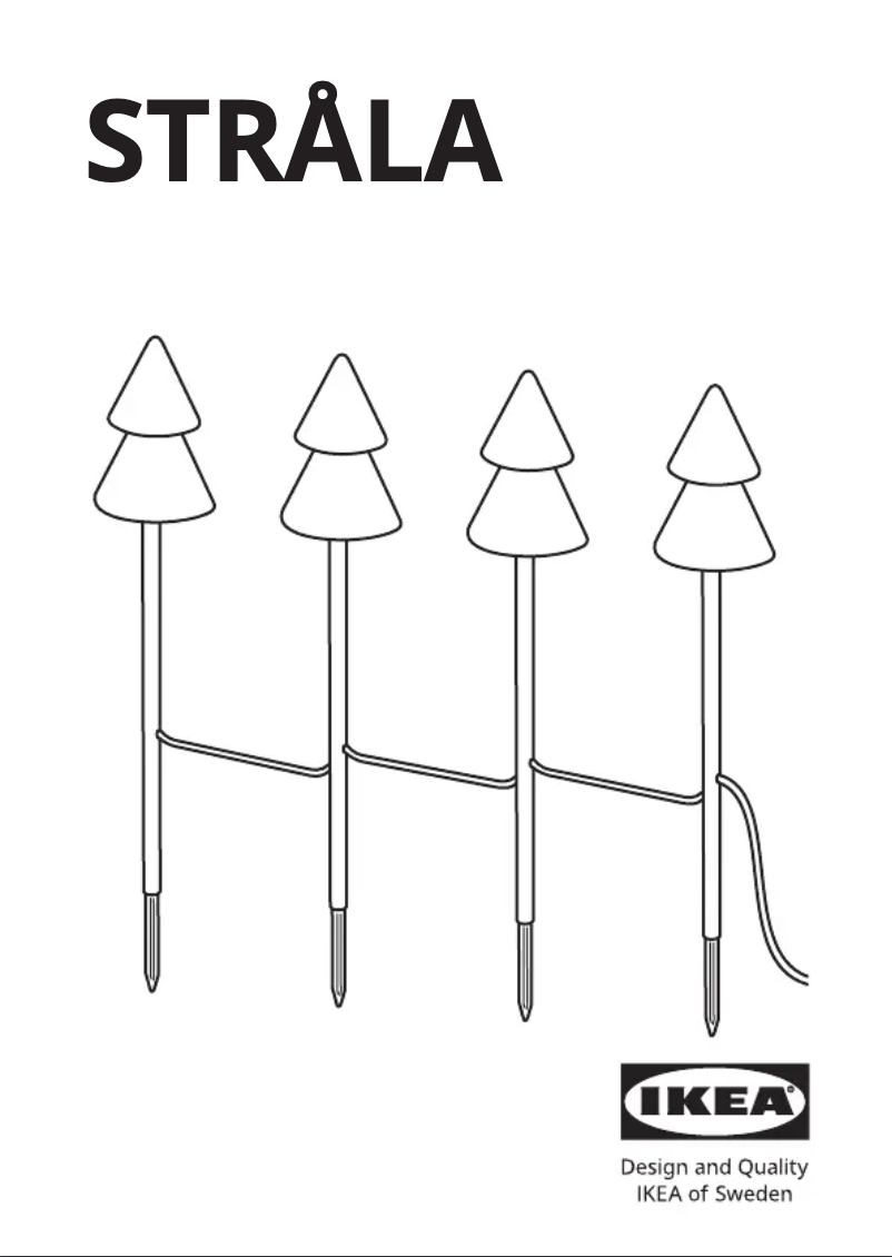 Image de la première page du manuel de l'appareil STRÅLA 805.825.13