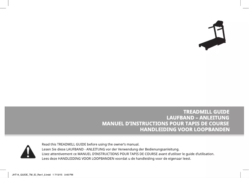 Image de la première page du manuel de l'appareil Elite T3000