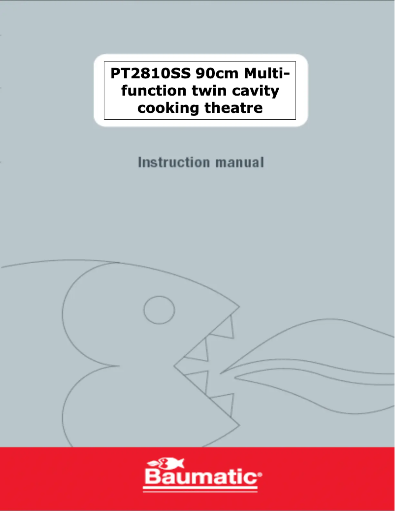 Page n°1 - Manuel utilisateur Baumatic PT2810SS