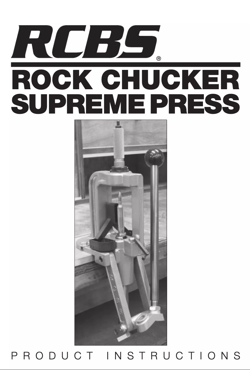 Page 1 de la notice Manuel utilisateur RCBS Rock Chucker Supreme