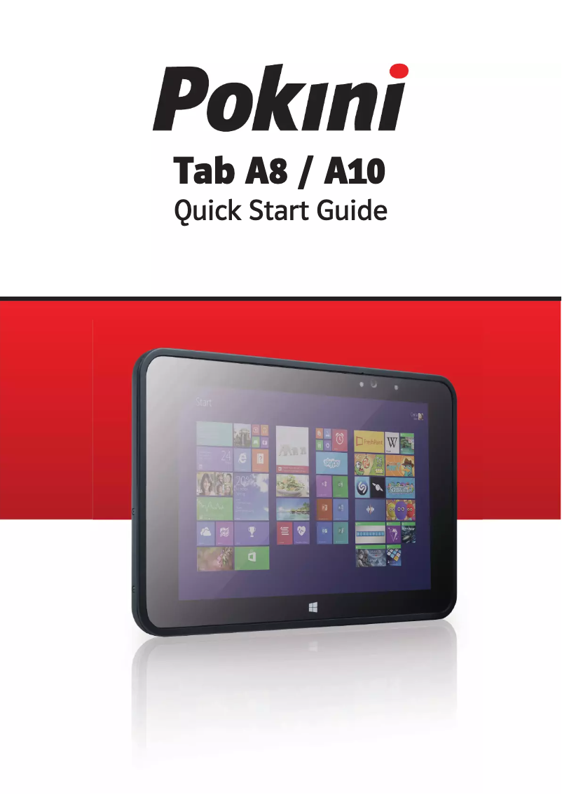 Page 1 de la notice Manuel utilisateur Exone Pokini Tab A8