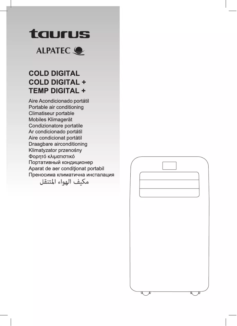 Page n°1 - Manuel utilisateur Taurus Cold Digital