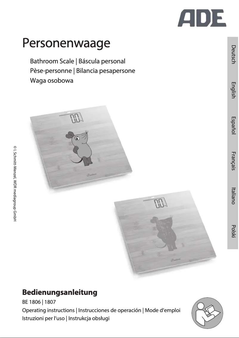Page 1 de la notice Manuel utilisateur ADE BE 1806