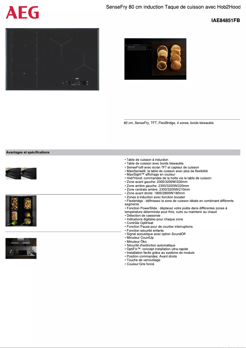 Image de la première page du manuel de l'appareil IAE84851FB