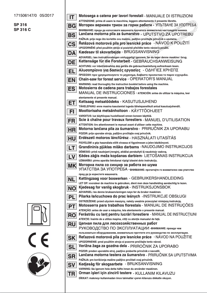Page n°1 - Manuel utilisateur Stiga CS 330