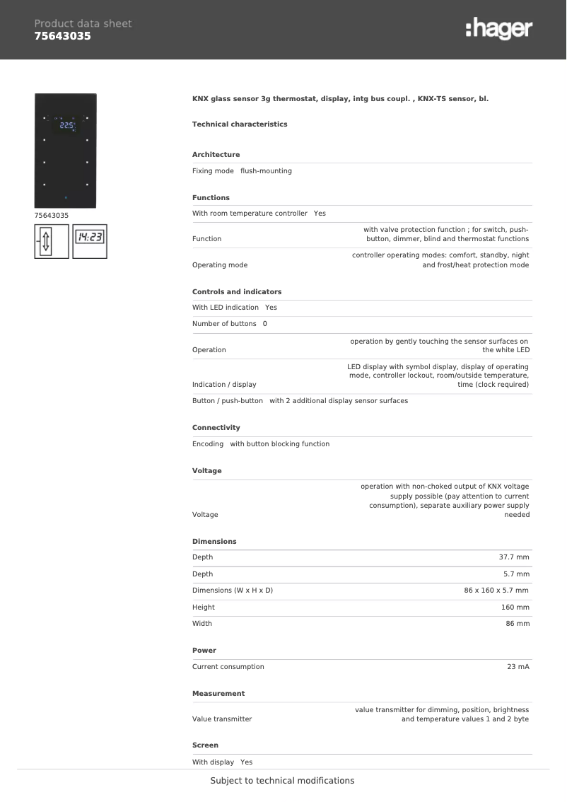 Image de la première page du manuel de l'appareil 75643035