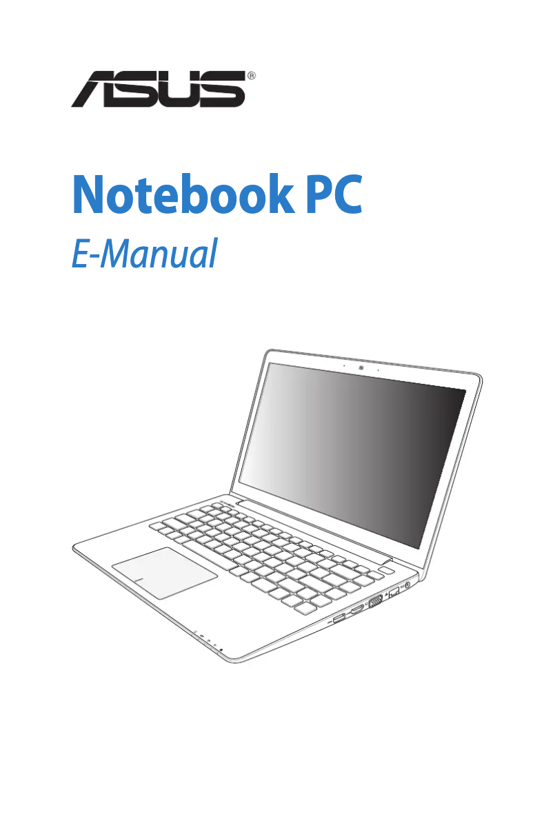 Image de la première page du manuel de l'appareil X502CA-BI30801C