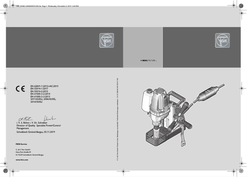 Image de la première page du manuel de l'appareil KBE 30
