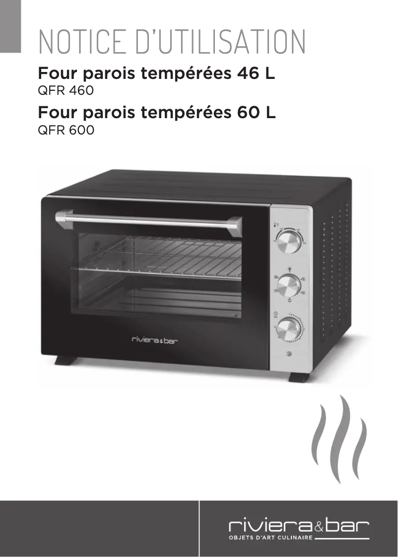 Page n°1 - Manuel utilisateur Riviera & Bar QFR600