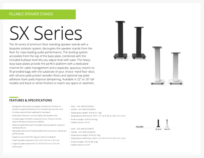 Imagen de la primera página del manual del dispositivo SX22W