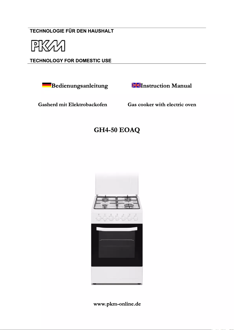Image de la première page du manuel de l'appareil GH4-50EOAQ
