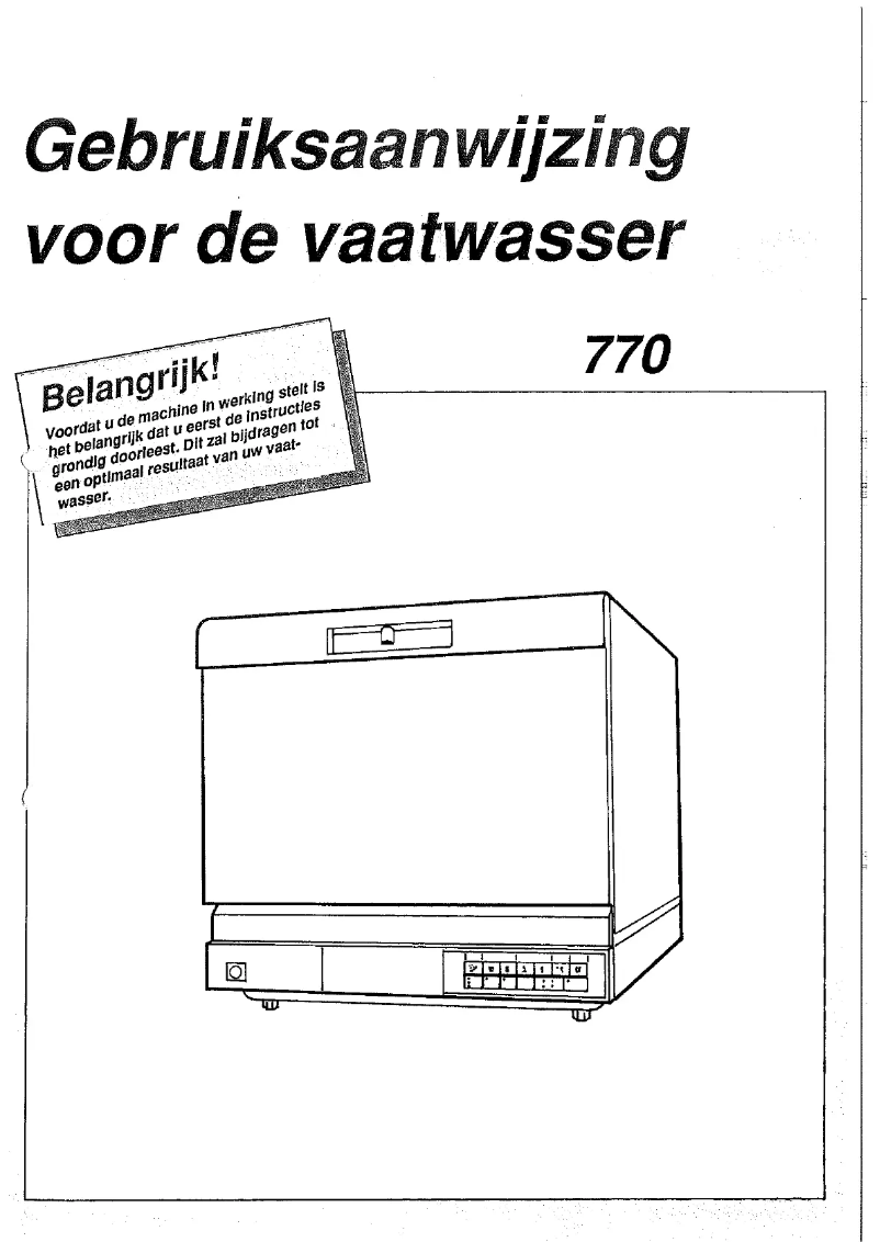 Image de la première page du manuel de l'appareil D770