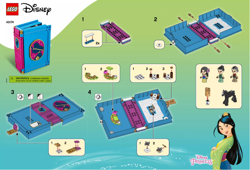 Page n°1 - Manuel utilisateur Lego Disney 43174