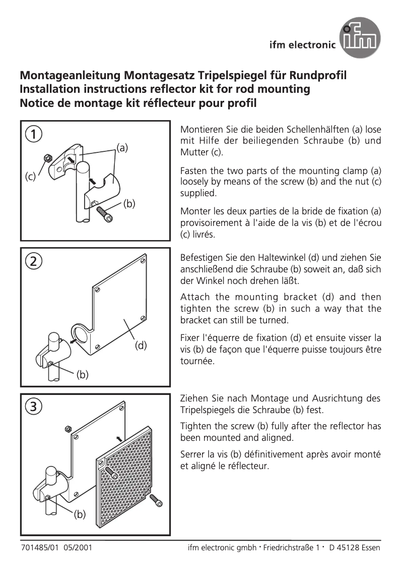 Page n°1 - Manuel utilisateur IFM E20929