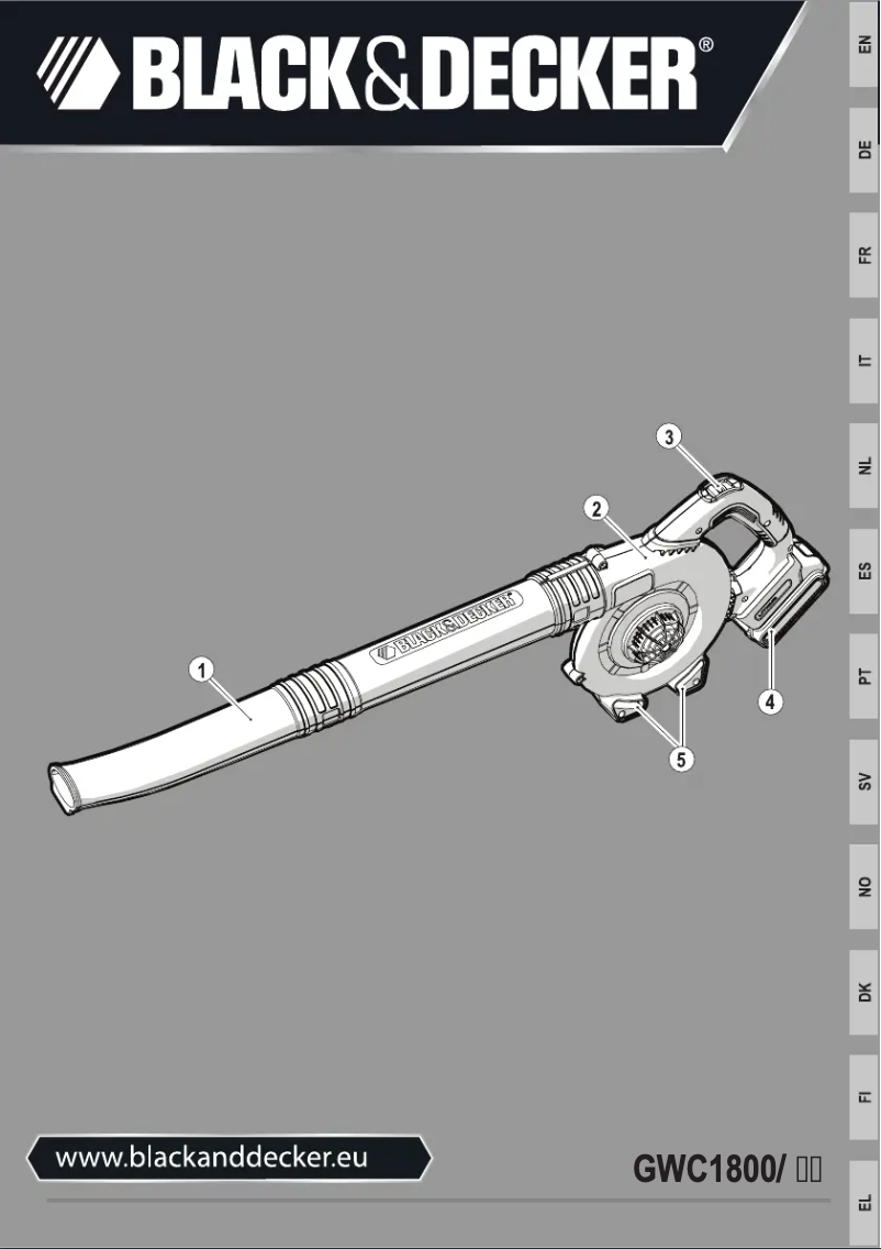 Image de la première page du manuel de l'appareil GWC1800L