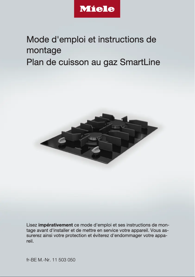 Page 1 de la notice Manuel utilisateur Miele CS 7102-1 FL