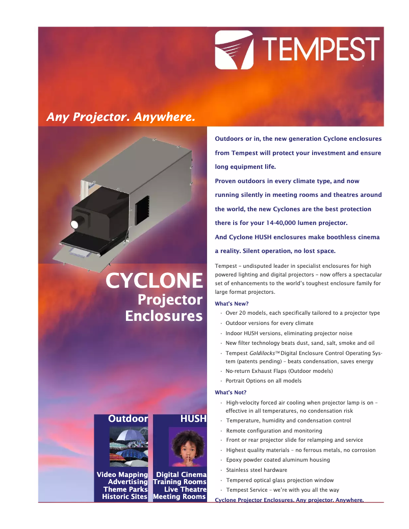 Image de la première page du manuel de l'appareil Cyclone 8500