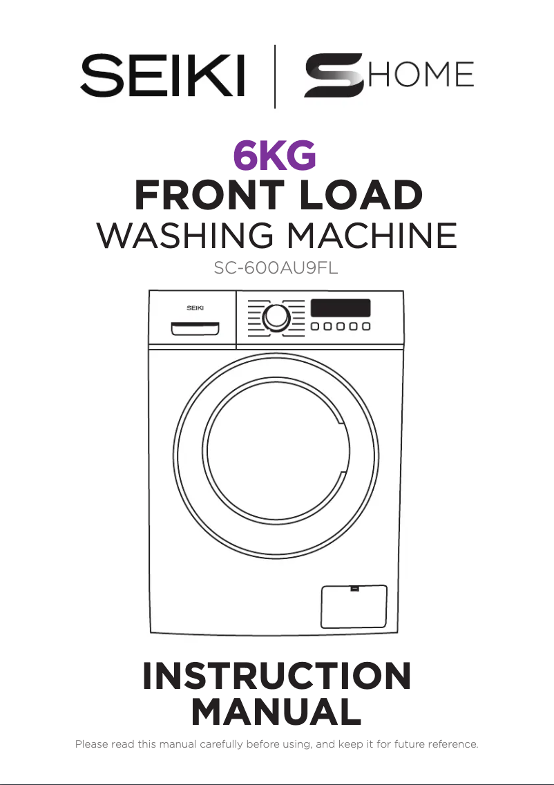 Page 1 de la notice Manuel utilisateur Seiki SC-600AU9FL