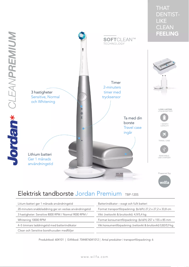 Page n°1 - Fiche technique Jordan Clean Premium
