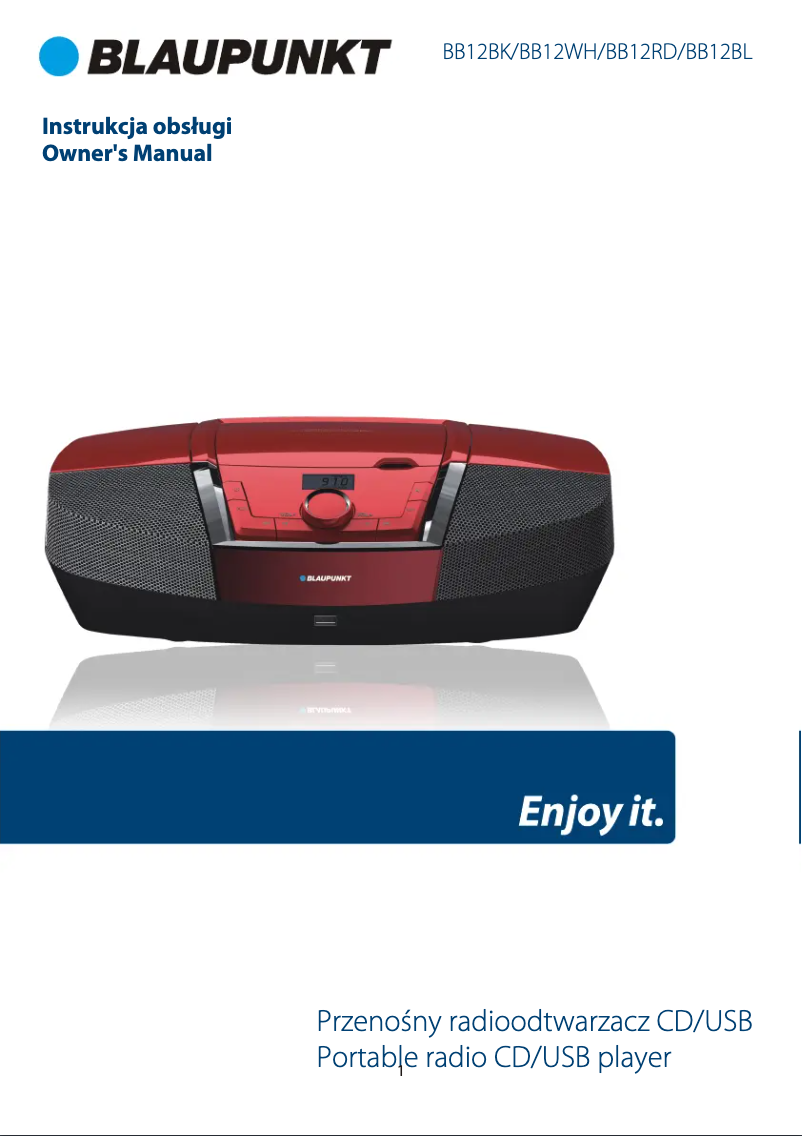 Page n°1 - Manuel utilisateur Blaupunkt BB12BL