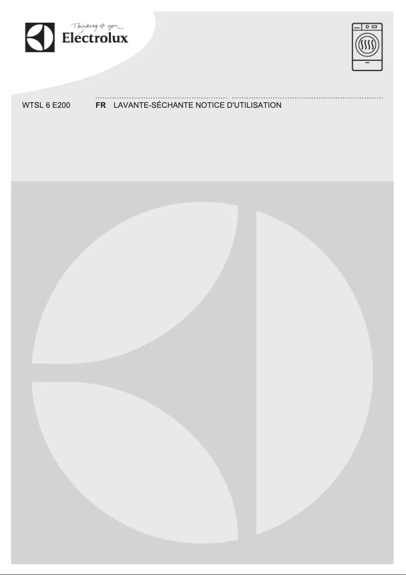 Image de la première page du manuel de l'appareil WTSL6E200