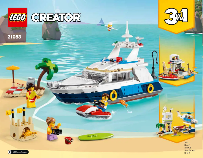 Page n°1 - Manuel utilisateur Lego Creator 31083