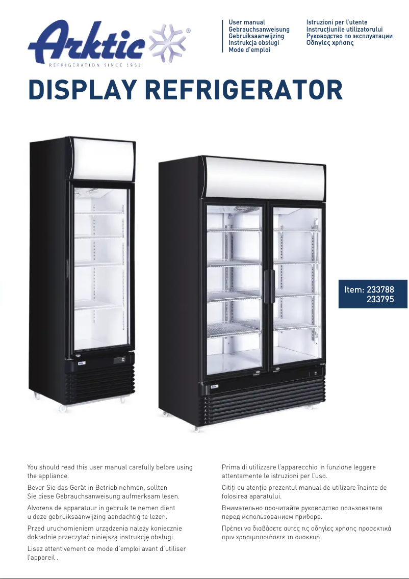 Image de la première page du manuel de l'appareil 233788