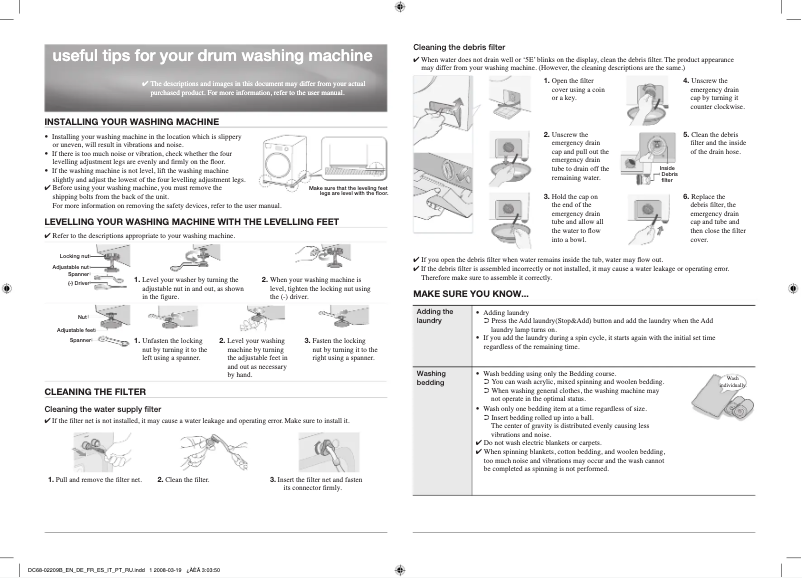 Page 1 de la notice Manuel utilisateur Samsung P154I