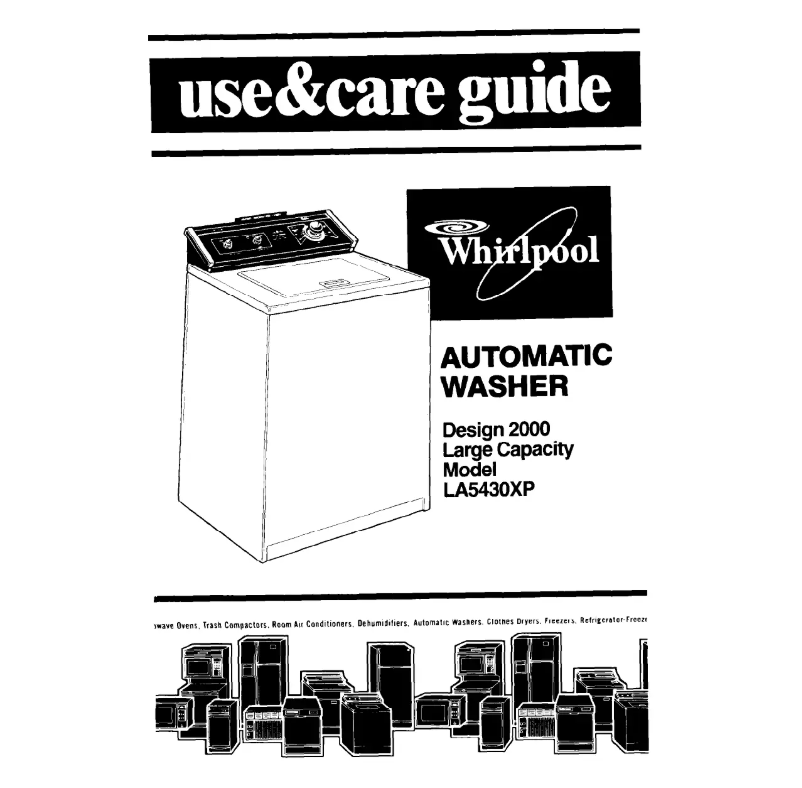 Page n°1 - Manuel utilisateur Whirlpool LA5430XP