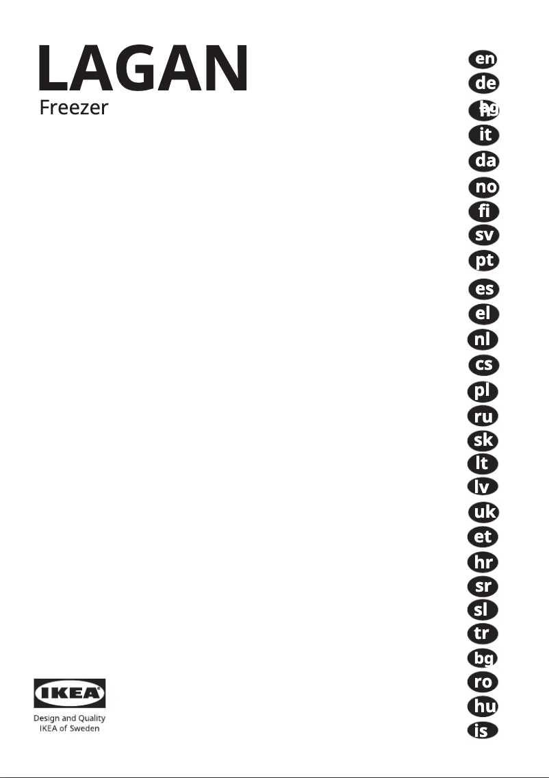 Page 1 de la notice Manuel utilisateur Ikea LAGAN 805.728.49