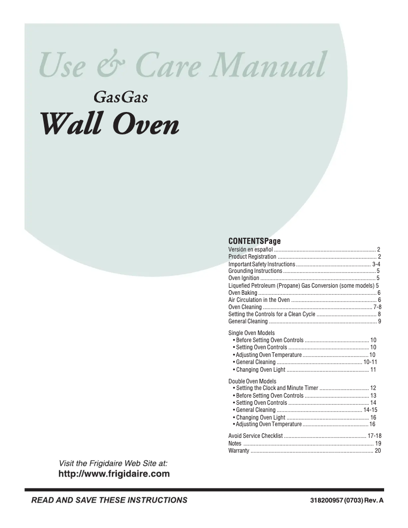 Image de la première page du manuel de l'appareil FGB24S5AB